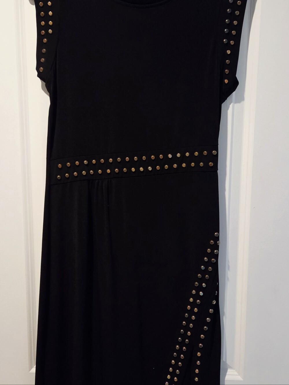 Michael Kors Black Studded Sleeveless Dress